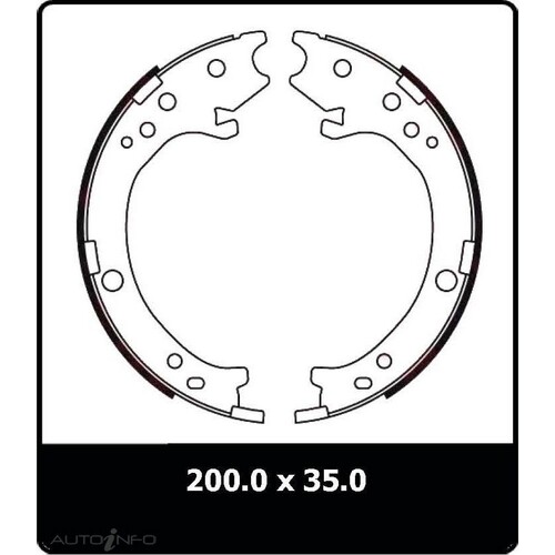 New Genuine PROTEX Parking Brake Shoe #N3275