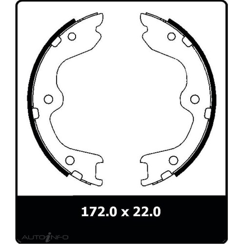 New Genuine PROTEX Parking Brake Shoe #N3276