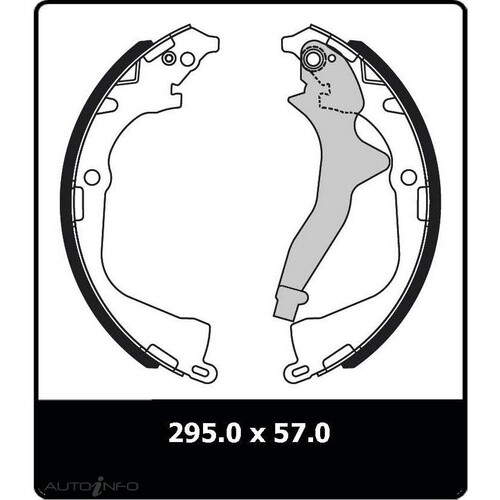 New Genuine PROTEX Brake Shoe - Rear #N3284