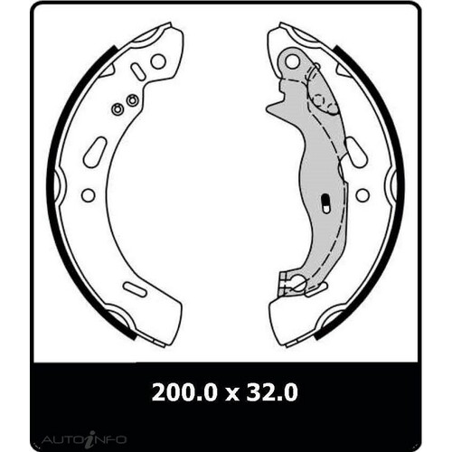 New Genuine PROTEX Brake Shoe - Rear #N3288