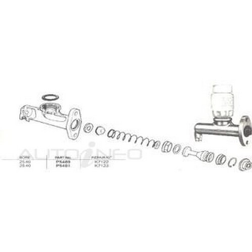 New Genuine PROTEX Brake Master Cylinder #P5489