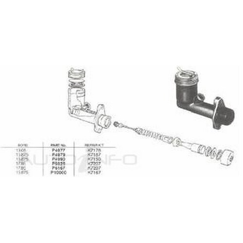 New Genuine PROTEX Clutch Master Cylinder #P6167