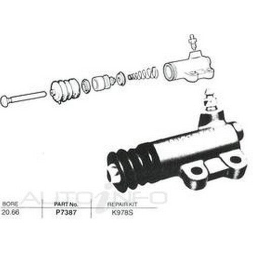 New Genuine PROTEX Clutch Slave Cylinder #P7387