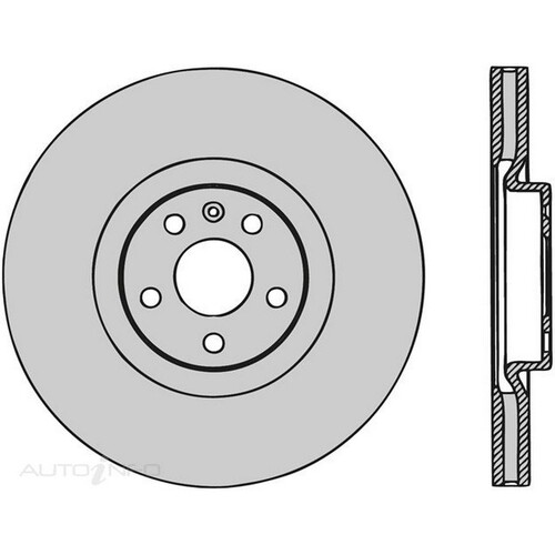 New Genuine PROTEX Disc Rotor #PDR1249H