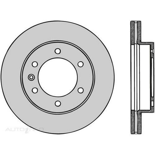 New Genuine PROTEX Disc Rotor #PDR1256H