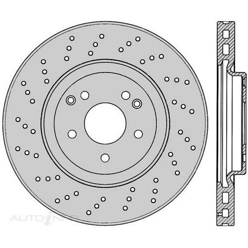 New Genuine PROTEX Rotor - Front Right #PDR12601HX