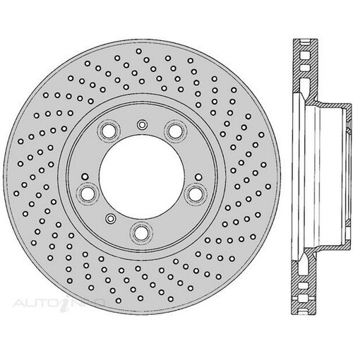 New Genuine PROTEX Rotor - Front Right #PDR12745HX