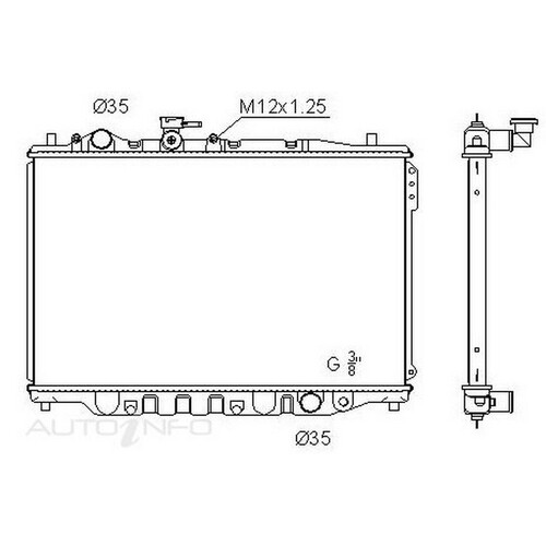 New Genuine PROTEX Radiator #RADF146