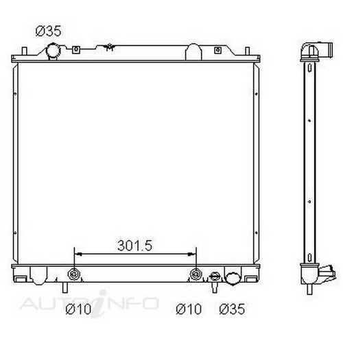 New Genuine PROTEX Radiator #RADM119