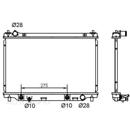 New Genuine PROTEX Radiator #RADMZ238