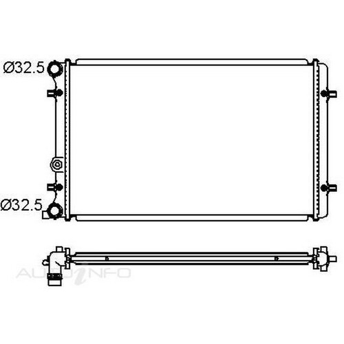New Genuine PROTEX Radiator #RADVW210