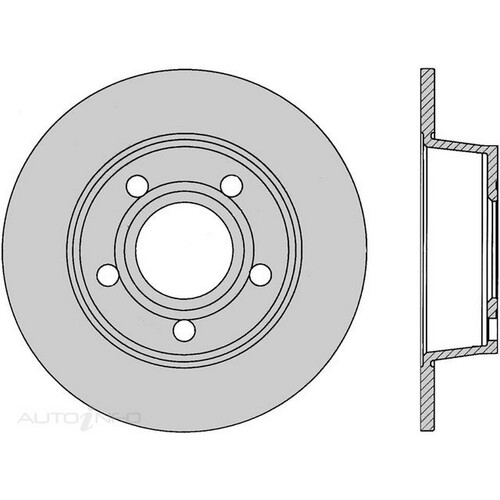 New Genuine PROTEX Rotor - Rear #SDR12797