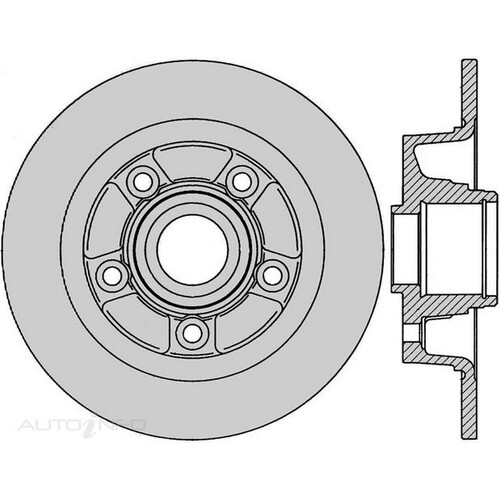 New Genuine PROTEX Rotor - Rear #SDR12800