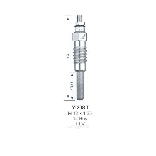 New Genuine NGK Glow Plug #Y-208T
