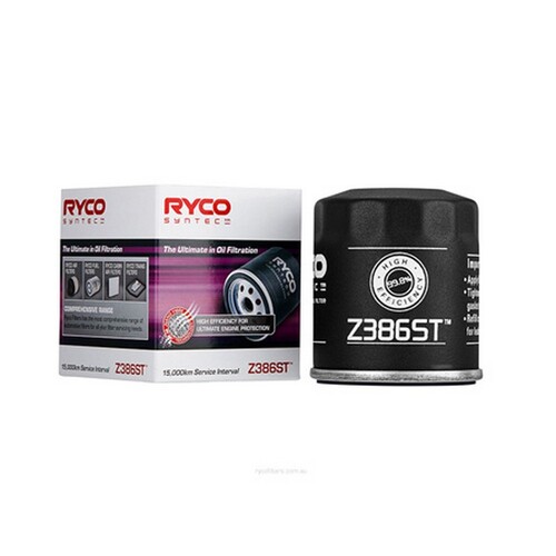 New Genuine RYCO Syntec Oil Filter Spin On #Z386ST