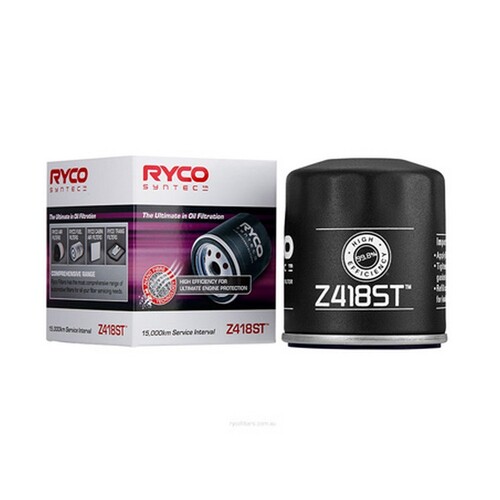 New Genuine RYCO Syntec Oil Filter Spin On #Z418ST