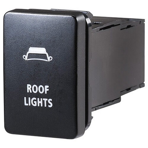 NARVA Sealed Push Switch Off/On SPDT 12V Blue LED Illuminate Roof Light #63308BL