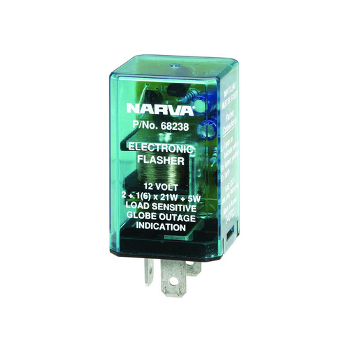 New Genuine NARVA Globe Electronic Flasher 12V 3 PIN B Relay #68238BL