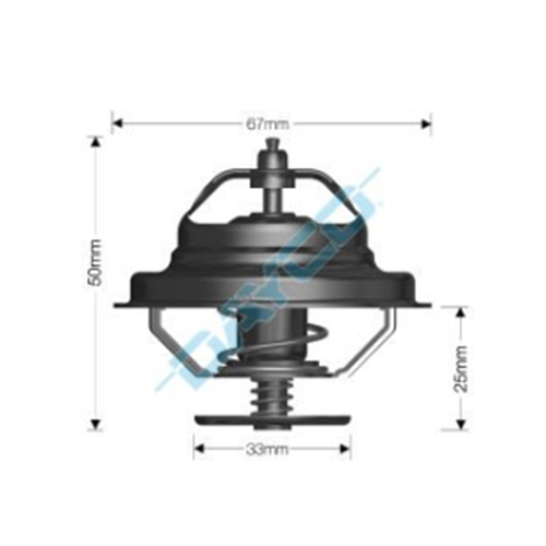 New Genuine DAYCO Thermostat 67mm Dia 77C #DT74E