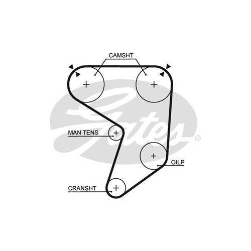 New Genuine GATES Gates Timing Belt #T101