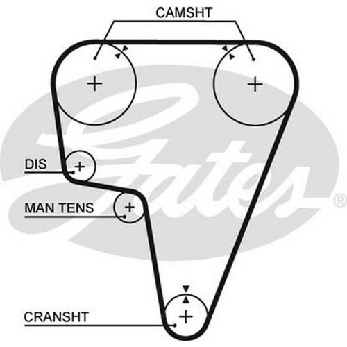 New Genuine GATES Gates Timing Belt  #T120